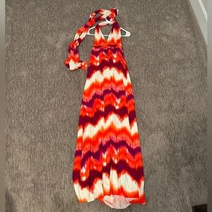 Tart multicolor halter maxi dress
